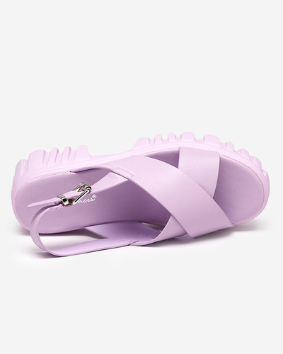 Sandales femme violettes sur semelle massive Otida - Footwear
