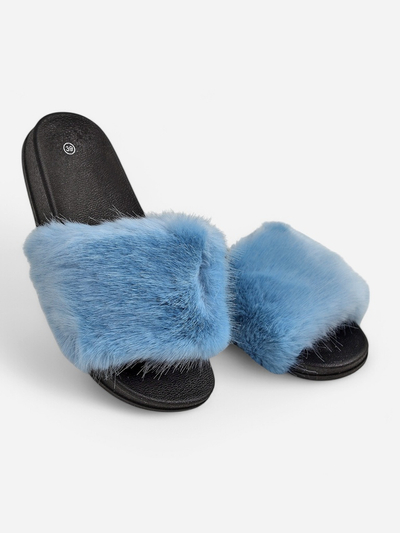 Chaussons marron femme avec fourrure Nonna- Shoes