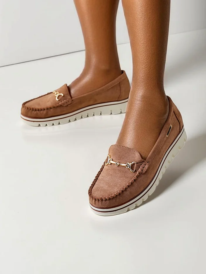 Royalfashion Élégantes mocassins pour femmes Borne