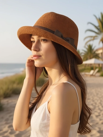 Chapeau pour femme Royalfashion orné d’un nœud Summer Grace