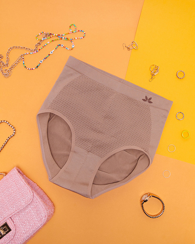 Culotte gainante femme marron clair - Sous-vêtements