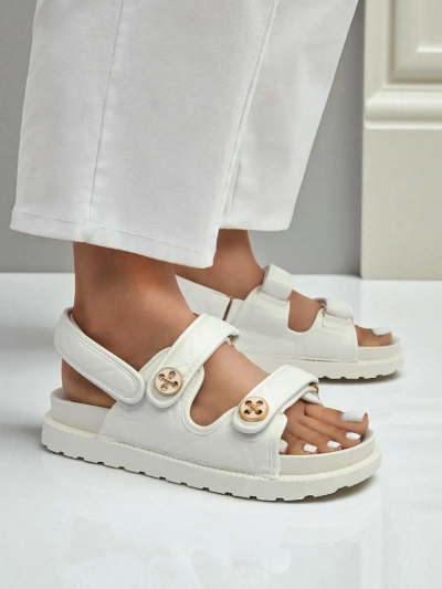 Royalfashion Sandales pour femmes à semelle épaisse Vivere