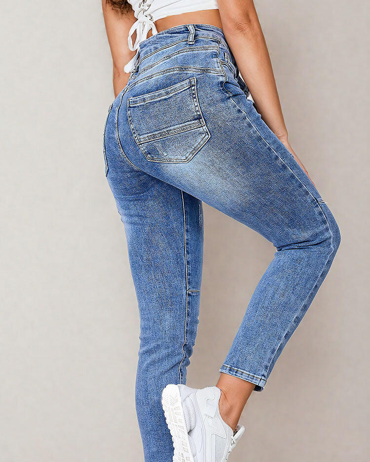 Royalfashion Jean fuselé pour femme