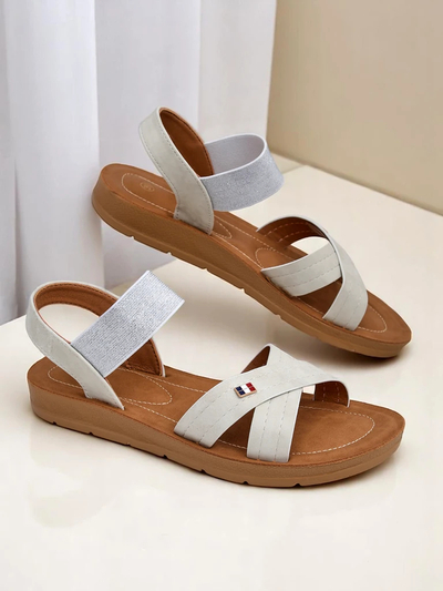 Sandales à brides élastiques pour femme Royalfashion Zerefis