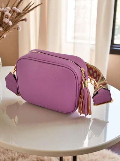 Royalfashion Petit sac à main pour femme en cuir écologique avec bandoulière colorée Kovi Lace