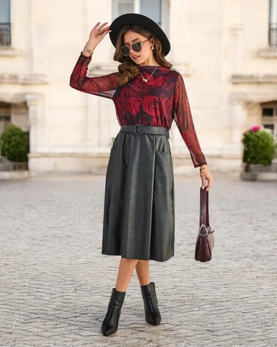 Jupe midi Royalfashion pour femmes