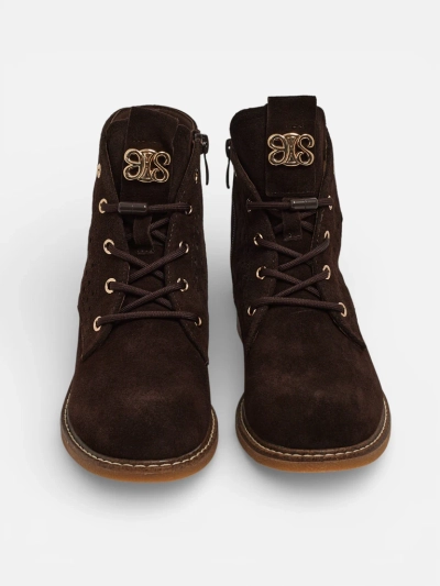 Bottines ajourées pour femmes en cuir naturel Aurelias