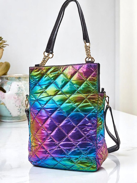 Royalfashion Grand sac à main femme HoloQuilt Shopper