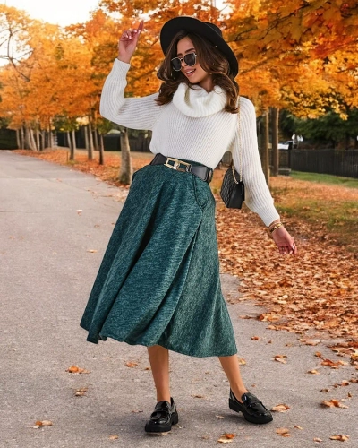 Jupe mi-longue pour femmes de Royalfashion
