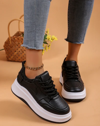 Royalfashion Baskets de sport à plateforme pour femmes Lincidi