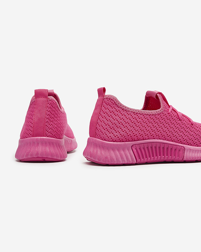 Fuchsia chaussures de sport en tissu pour femmes Vobbu- Footwear