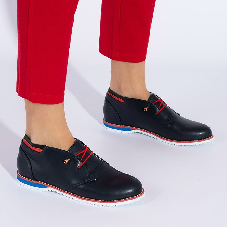 Chaussures à lacets bleu marine pour femmes Aphra - Footwear