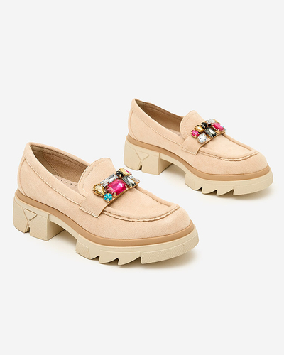 Royalfashion Mokassins avec pierres colorées Sariner