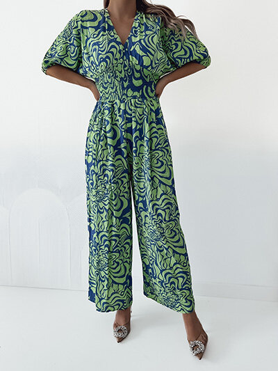 Royalfashion Combinaison à motifs pour femme