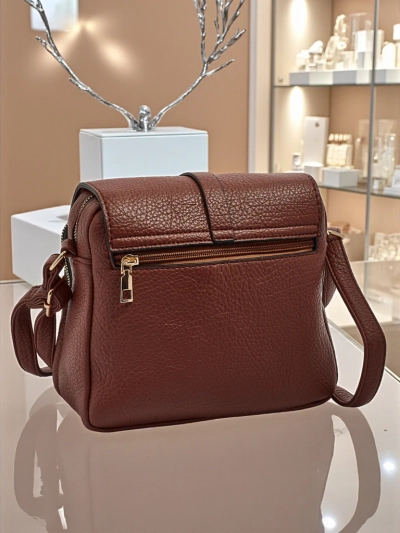 Royalfashion Sac à main polyvalent carré en cuir écologique