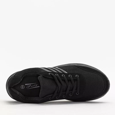 OUTLET Chaussures de sport décontractées pour hommes Berniso noires - Chaussures