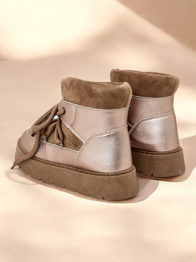 Bottes de neige à lacets pour femmes Royalfashion Iniuc
