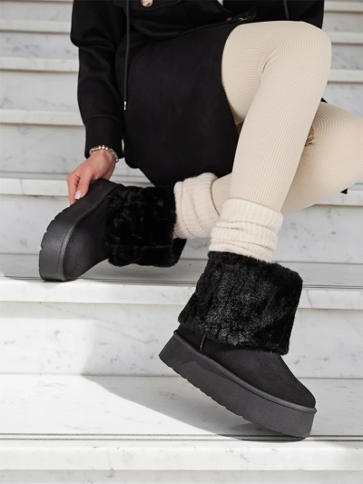 Royalfashion boots a'la bottes de neige pour femmes Renutis