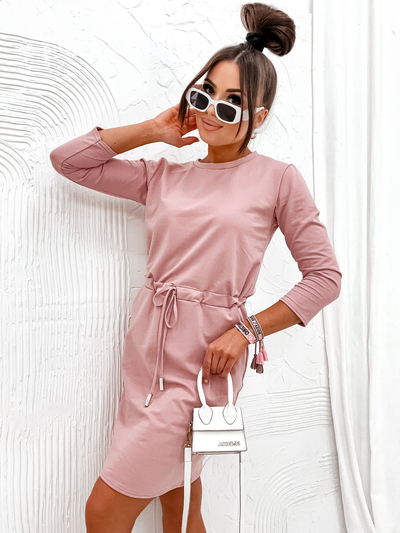 Royalfashion Robe en tissu longueur genou pour femme