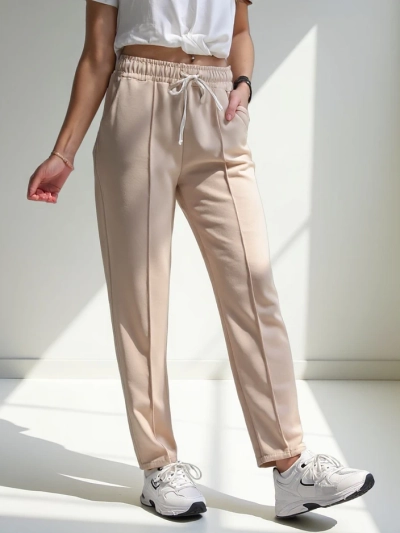 Pantalons droits pour femmes Royalfashion en viscose