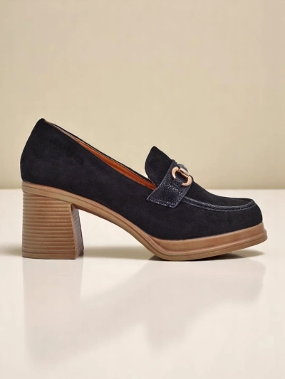 Mocassins à talon bloc pour femme Royalfashion Apareus