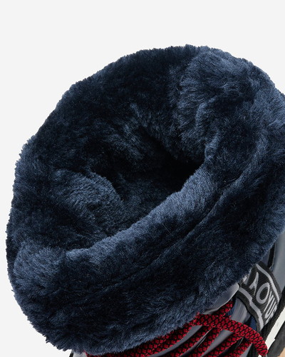 Royalfashion Bottes de neige pour femmes bleu marine Gepanden