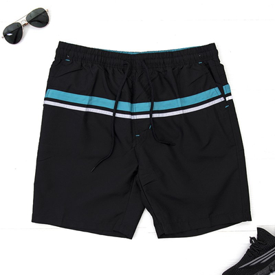 Shorts de sport noirs pour hommes - Vêtements