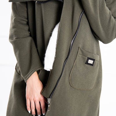 Veste oversize femme kaki - Vêtements