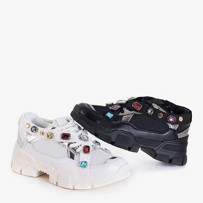 OUTLET Baskets blanches pour femmes à semelle épaisse Jocasta - Footwear