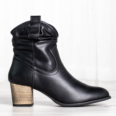 OUTLET Bottes de cowboy chaudes noires Vincenza - Footwear