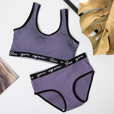 Ensemble de sous-vêtements de sport femme gris foncé - Underwear