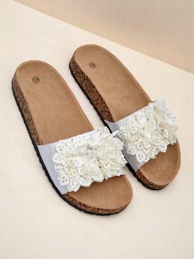 Royalfashion tongs pour femmes avec petites fleurs Occes