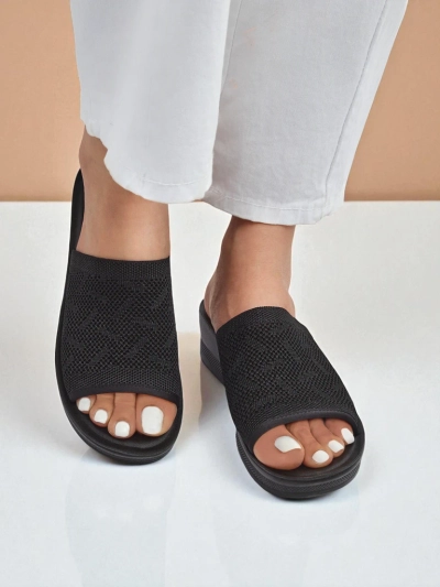 Royalfashion Sandales compensées basses pour femme Elara