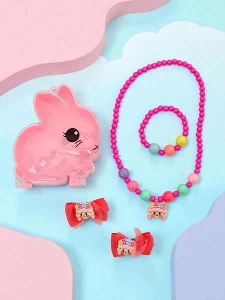 Ensemble de bijoux pour enfants Bambina Allegra Fuschia