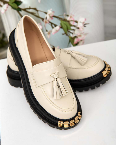 Royalfashion Mocassins à glands pour femme Fresosne