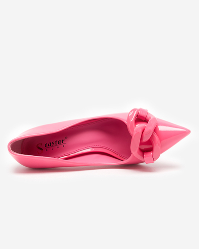 OUTLET Escarpins femme fuchsia à talon haut Salete - Souliers