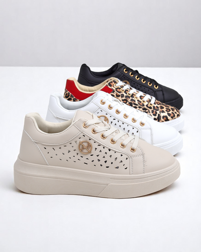 Royalfashion Baskets de sport perforées pour femmes Leopess