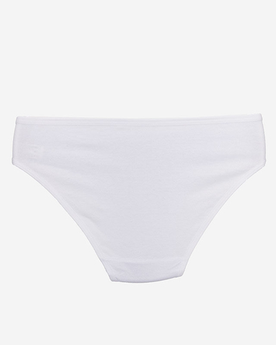 Culotte femme en coton type en blanc- Sous-vêtements