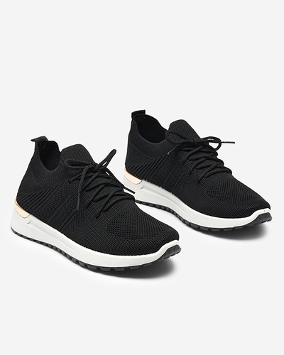 Chaussures de sport tissées noires pour femmes Ferroni - Footwear