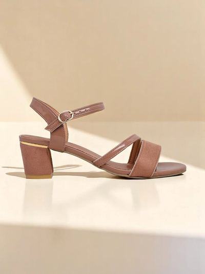 Royalfashion Sandales vernies à talon bas Grace Gloss pour femmes