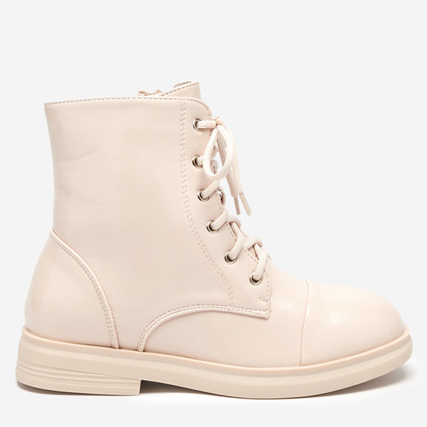 OUTLET Bottines à lacets beiges pour femmes Lotis - Footwear