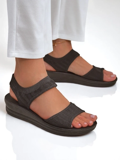 Royalfashion Sandales pour femmes à semelle épaisse Viva Flex