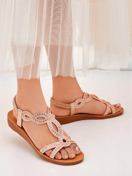 Royalfashion Sandales femme à brides décoratives Lola Grace