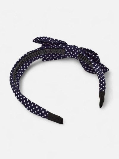 Royalfashion Bandeau pour femmes à pois avec nœud