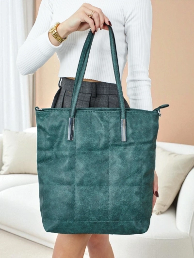 Sac à main shopper pour femmes en cuir écologique Tessira