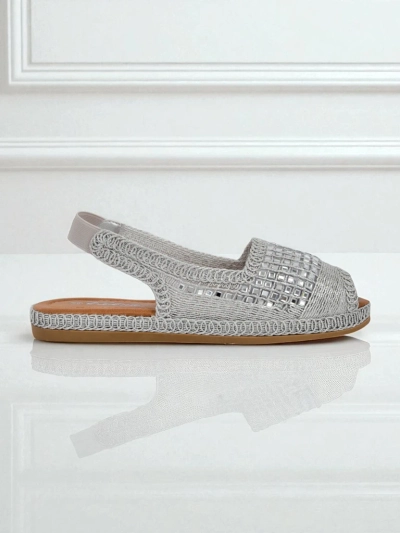 Royalfashion Sandales espadrilles pour femmes avec zircons Belle Sparkle
