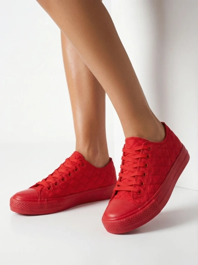 Baskets pour Femmes Stella Rouges en Tissu Sportives pour l'Été