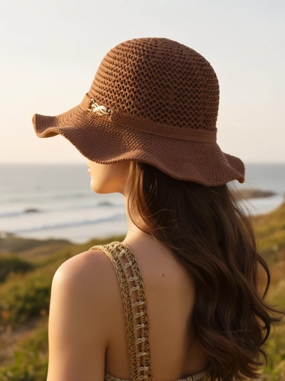 Chapeau femme Royalfashion à bord ondulé Wave Breeze