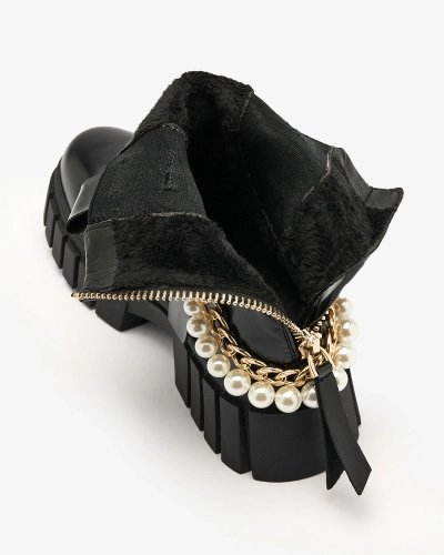 Royalfashion Bottes pour femmes noires Zifosca