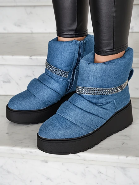 Royalfashion Bottes de neige compensées pour femmes Renosi